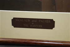 Jack Nicklaus & Arnold Palmer Signed Sepia 'At The Masters' Framed Photo JSA ALOA