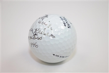 Herman Keiser Signed Golf Ball with 'Masters 1946' & 'With every good wish' Notation JSA ALOA