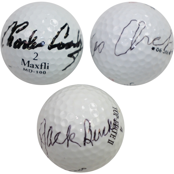 Jack Burke, Charles Coody, & George Archer Signed Golf Balls JSA ALOA