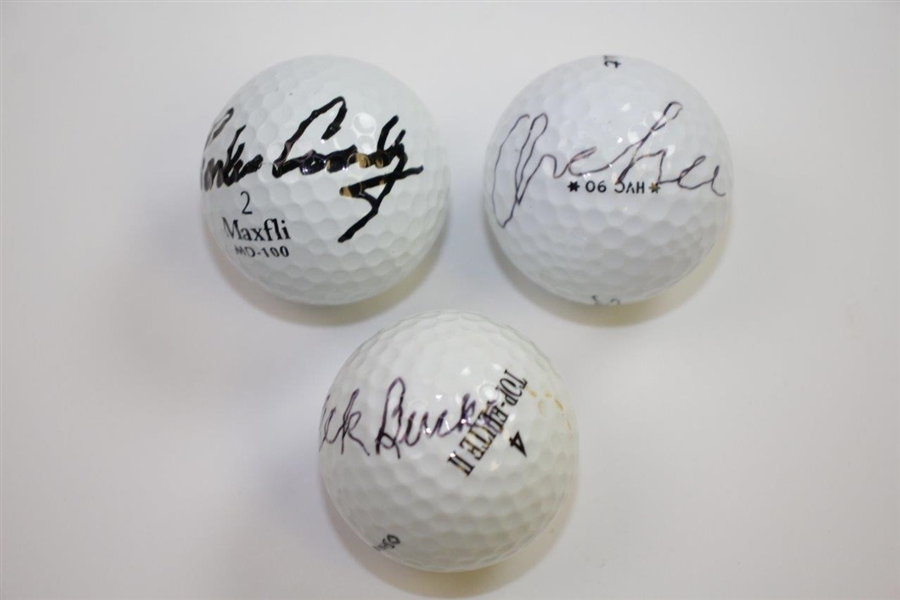 Jack Burke, Charles Coody, & George Archer Signed Golf Balls JSA ALOA
