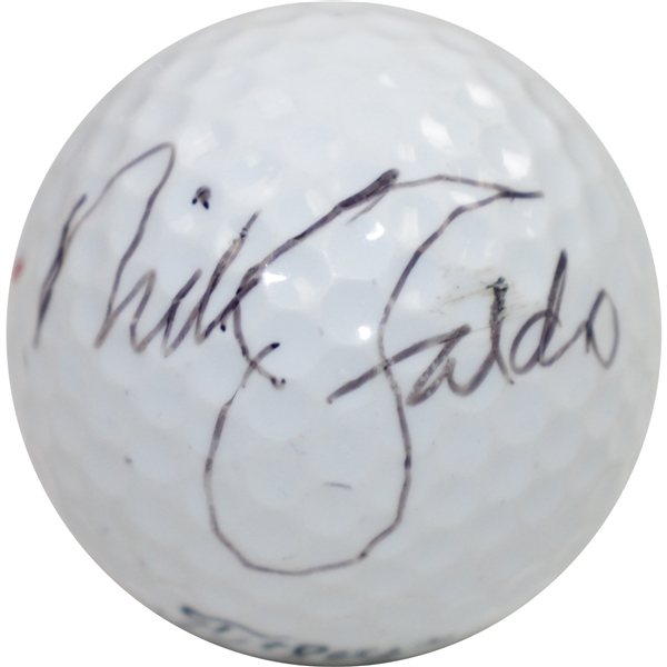 Nick Faldo Signed Titleist DT80 Logo Golf Ball JSA ALOA