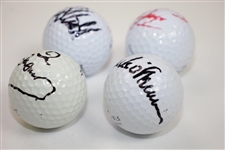 Masters Champs Zoeller, Stadler, O'Meara, & Woosnam Signed Golf Balls JSA ALOA