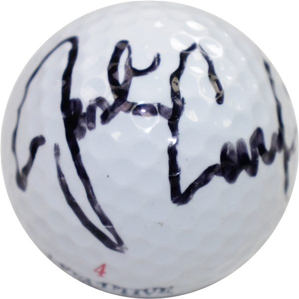 Justin Leonard Signed Executive 4 Logo Golf Ball JSA ALOA