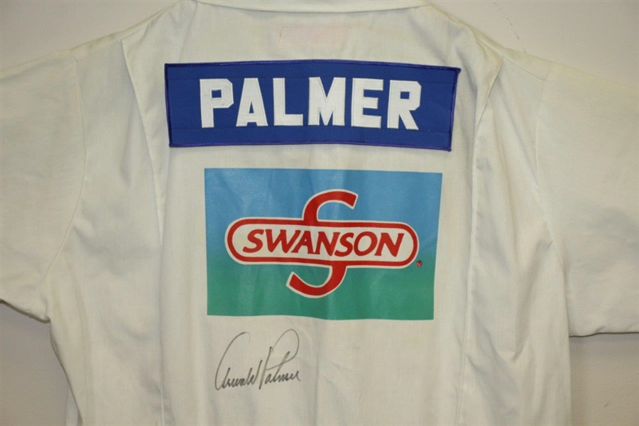Arnold Palmer Signed Official 1992 Swanson Memorial Tournament Caddy Suit JSA ALOA