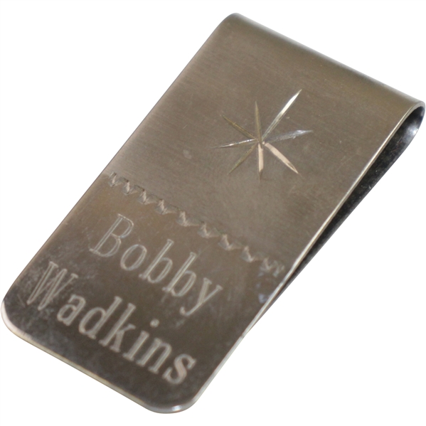 Bobby Wadkins Shot a 65 Course Record at Farmington CC Money Clip - June 20, 1978