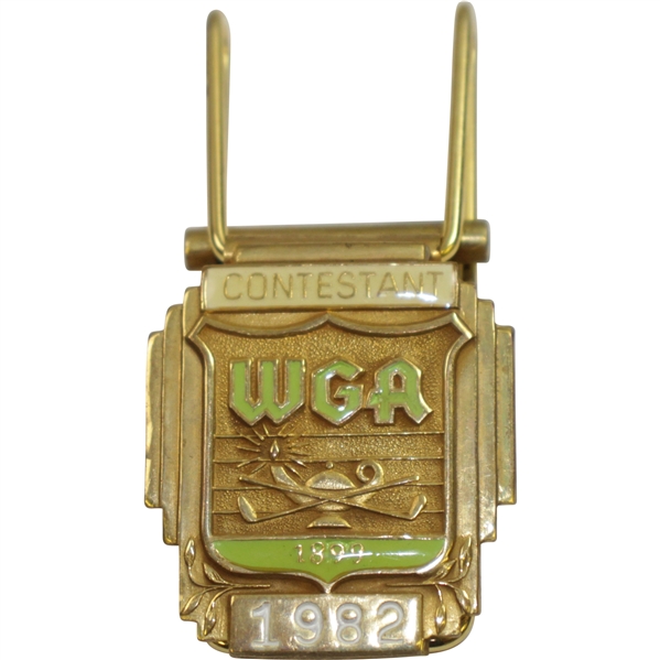 Bobby Wadkins' 1982 WGA Contestant Money/Clip Badge