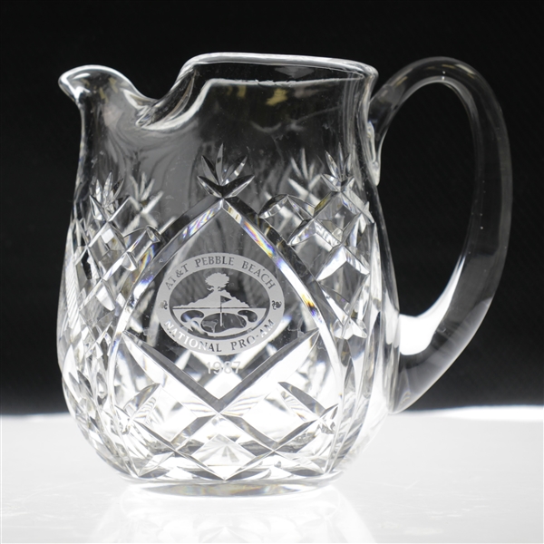 Bobby Wadkins 1987 AT&T Pebble Beach National Pro-Am Cut Crystal Pitcher