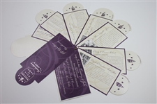 2009 World Golf Hall of Fame Induction Packet with Tickets, Pamphlets, & other - Bobby Wadkins Collection