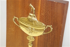 Tony Manero's 1937 Ryder Cup Team Member Hand Worked Copper Hand Cast Aluminum Plaque