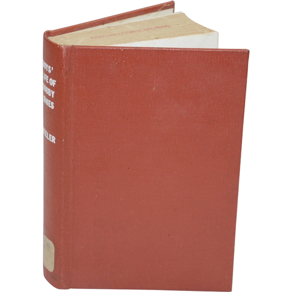 O.B. Keller Signed 1931 Boys Life of Bobby Jones Book with Inscr. to Noted Roy Cohen JSA ALOA