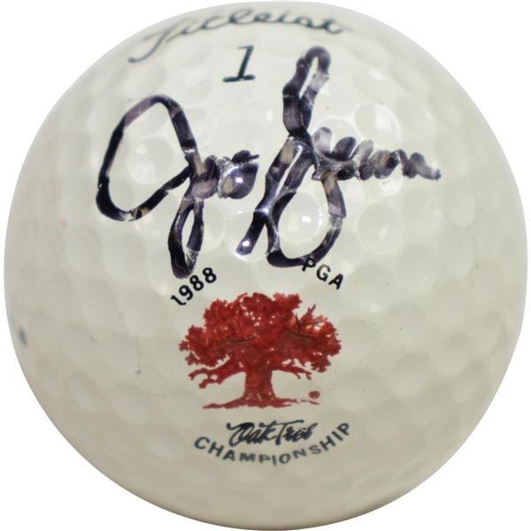 Jeff Sluman Signed Oak Tree 1988 PGA Championship Logo Golf Ball JSA ALOA