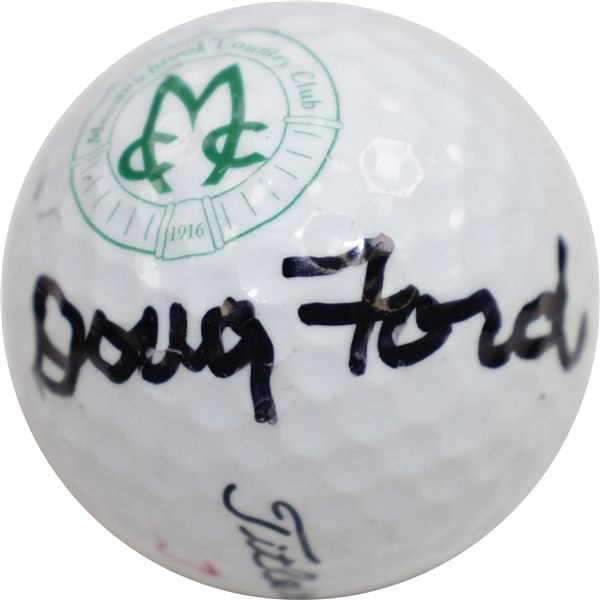Doug Ford Signed Meadowbrook CC Logo Golf Ball - Site of 55 Win JSA ALOA
