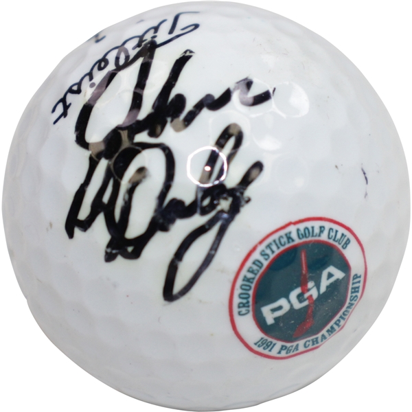 John Daly Signed 1991 PGA Championship at Crooked Stick GC Logo Golf Ball JSA ALOA