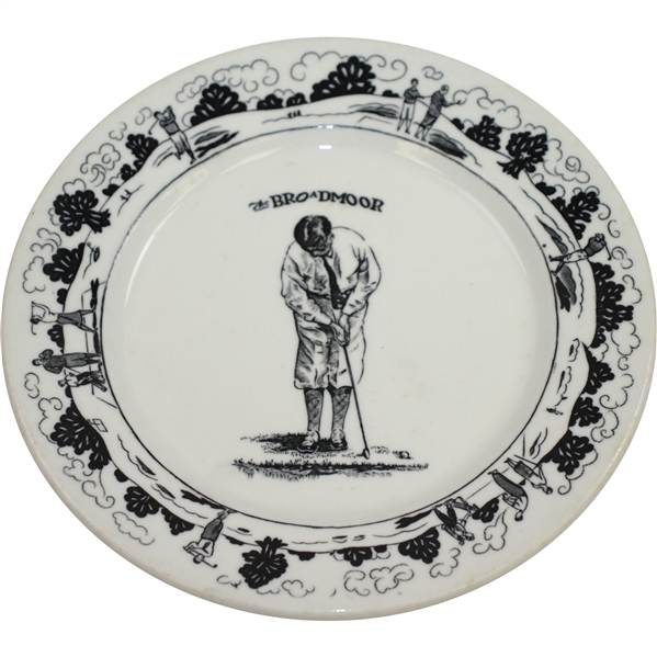 1932 Bobby Jones The Broadmoor Hotel Colorado Springs Warwick China Plate