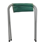 Vintage Masters Tournament Aluminum No Back Green Fold Up/Out Chair