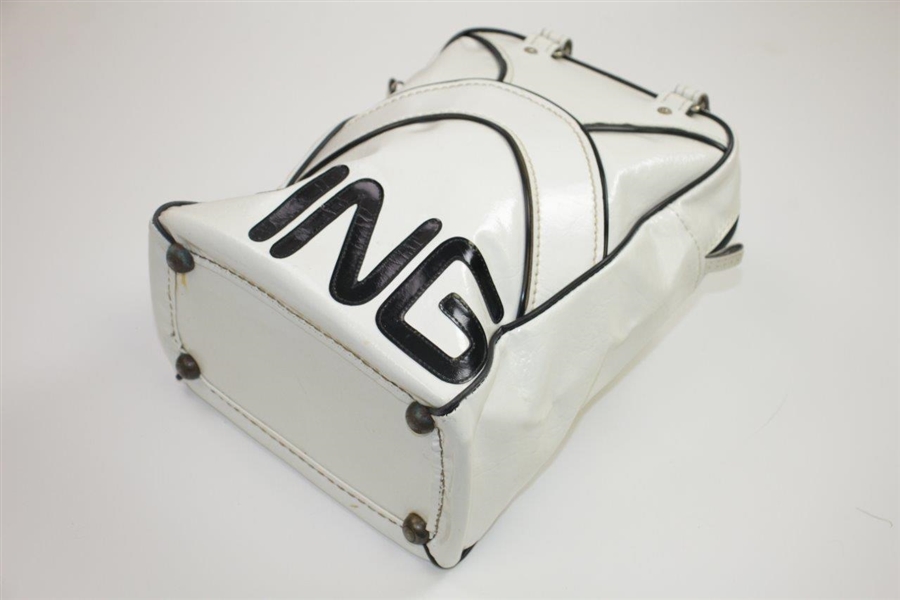 Classic PING White & Black Golf Shag Bag