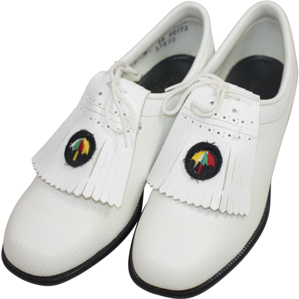 Classic 'Arnold Palmer Umbrella' White Golf Shoes
