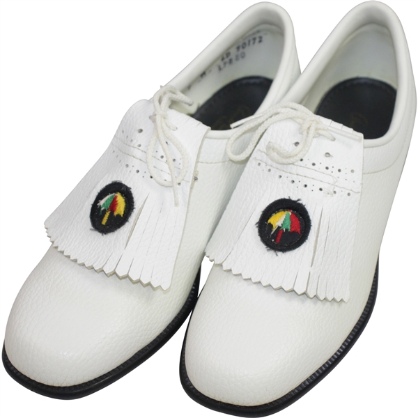 Classic Arnold Palmer Umbrella White Golf Shoes