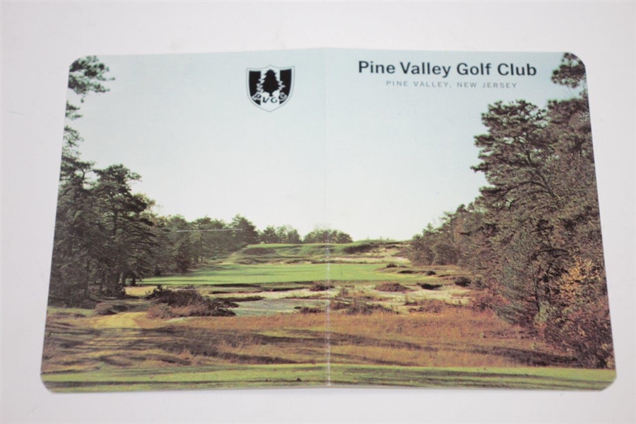 Arnold Palmer Signed Pine Valley GC Scorecard with Personalization JSA ALOA