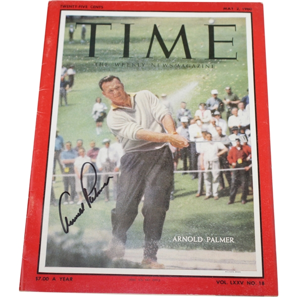 Arnold Palmer Signed 1960 TIME Magazine - May 2nd JSA ALOA