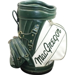 Classic MacGregor Green & White Den Caddy Golf Bag
