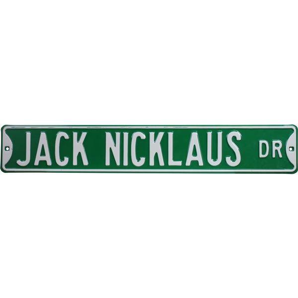 Jack Nicklaus Dr Green & White Street Sign - 3ft Long!