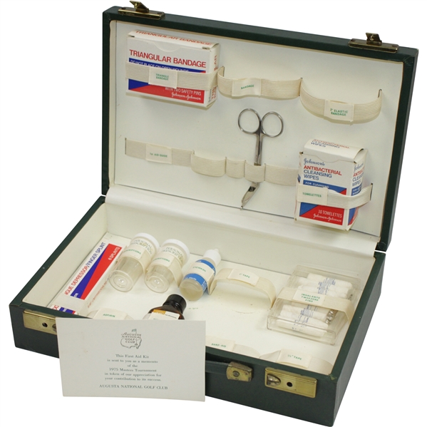 1975 Masters Tournament First-Aid Kit Member Gift from Augusta National GC - Not Complete