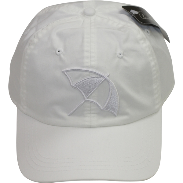 Arnold Palmer All White Umbrella Logo Golf Hat - Unused