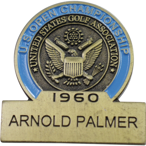 Arnold Palmer 1960 US Open Commemorative Contestant Badge - 2017 US Open Ltd Ed