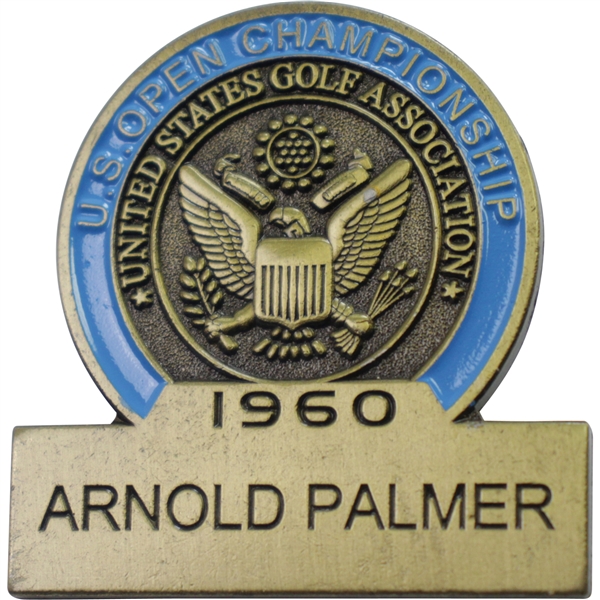 Arnold Palmer 1960 US Open Commemorative Contestant Badge - 2017 US Open Ltd Ed