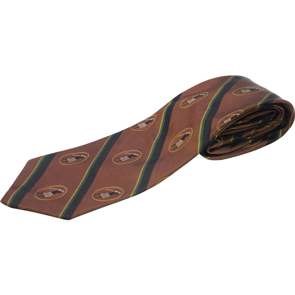 Bobby Jones Collection Brown/Black/Yellow/Green Golf Tie