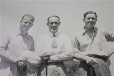 Craig Wood, Denny Shute, & Byron Nelson Wire Photo at 1939 US Open 6/11/39