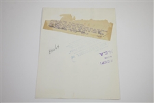 Craig Wood, Denny Shute, & Byron Nelson Wire Photo at 1939 US Open 6/11/39