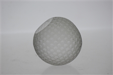 Tiffany & Co Luxury Leaded Crystal Art Glass Golf Ball Paperweight
