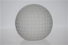 Tiffany & Co Luxury Leaded Crystal Art Glass Golf Ball Paperweight