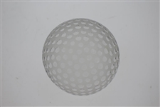 Tiffany & Co Luxury Leaded Crystal Art Glass Golf Ball Paperweight