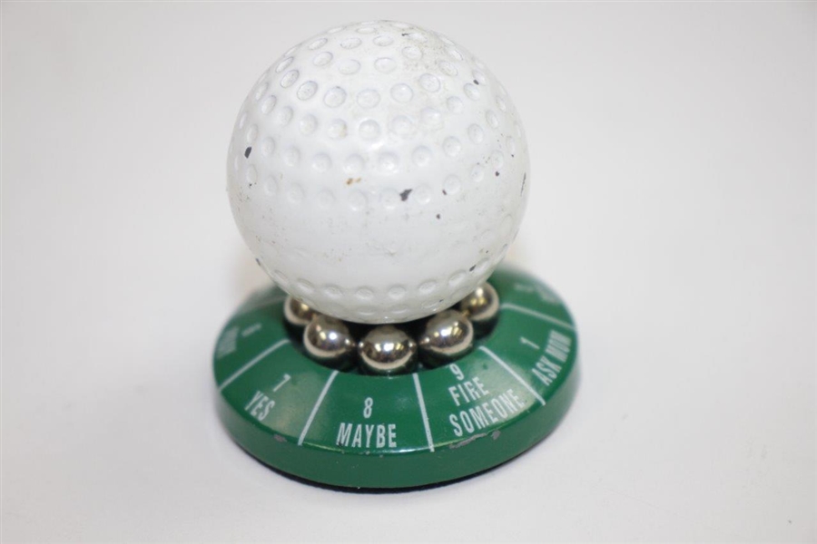 Golf Themed 'Magic 8 Ball' with Hole-In-One Charm & Crossed Clubs Clip
