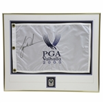 Tiger Woods Signed 2000 PGA at Valhalla Embroidered Flag - Huge Signature! JSA ALOA