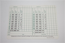 Tommy Aaron Signed Augusta National Scorecard, Two Signed 3x5 Cards, & Golf Card JSA ALOA