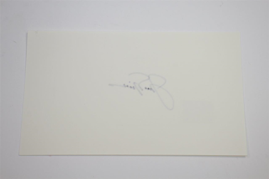 Jack Nicklaus Signed Card with Personal Golden Bear Hologram #01549