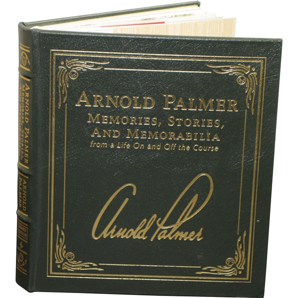 Arnold Palmer Signed Leather Collectors Edition Arnold Palmer: Memories, Stories, & Memorabilia JSA ALOA