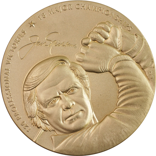 Jack Nicklaus Commemorative 2014 Act of Congress US Mint Medallion in Original Case - 3"