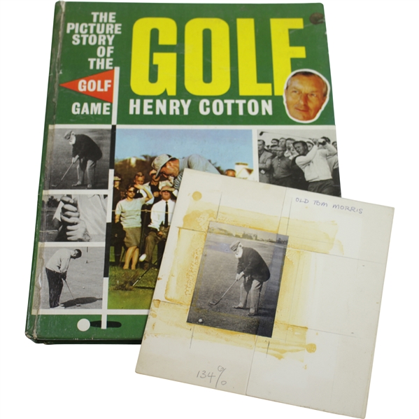 Henry Cottons Personal Back Stamped Old Tom Photo Used in Book - Book Has Hand-Written Notes