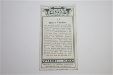 Harry Vardon W.A. & A.C. Churchman's Cigarettes Famous Golfers #44 Tobacco Card