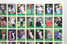 Uncut Golf Card Sheet 1987 PGA Tour