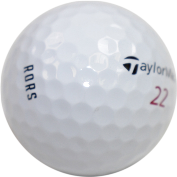 Rory McIlroy Personal TaylorMade 22 RORS Logo Golf Ball