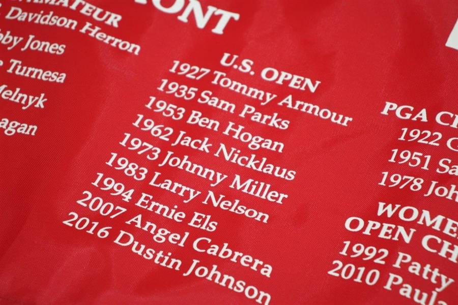 Oakmont Major Tournaments Display Flag - US Amateur, US Open, PGA, & Women's US Open