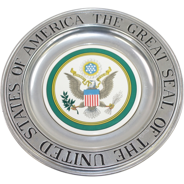 The Great Seal of the United States of America Pewter Plate