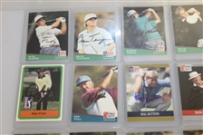 Thirty-Five Signed Pro-Set Golf Cards JSA ALOA