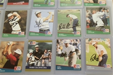 Thirty-Five Signed Pro-Set Golf Cards JSA ALOA
